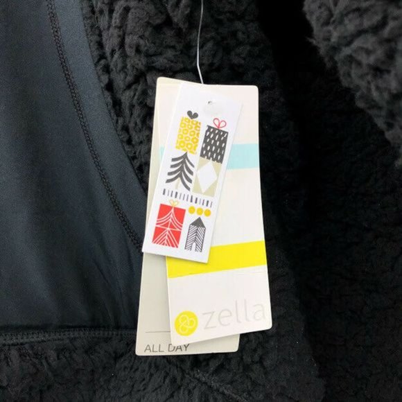 Zella Cassie Faux Shearling Sherpa Hoodie Cozy - Picture 7 of 8